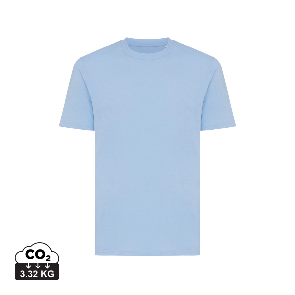 T-shirt en coton bio unisexe à personnaliser Sierra Iqoniq Sky Blue